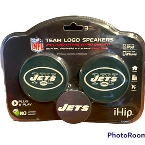 Official NFL New York Jets mini speakers for IPOD & other devices logo on them